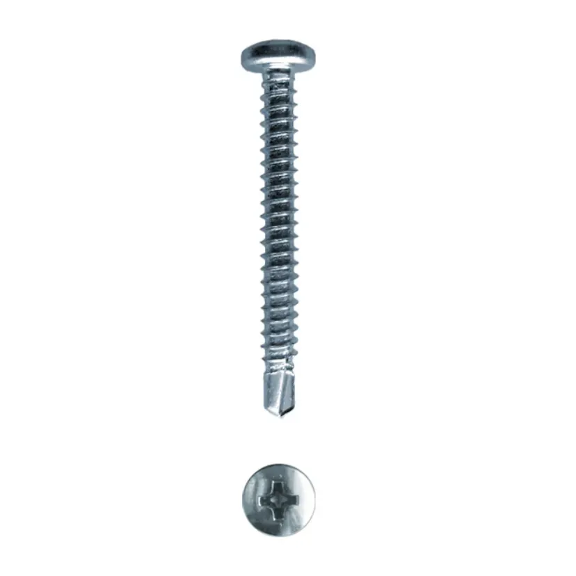 Şurub autoforant cap bombat pentru PVC